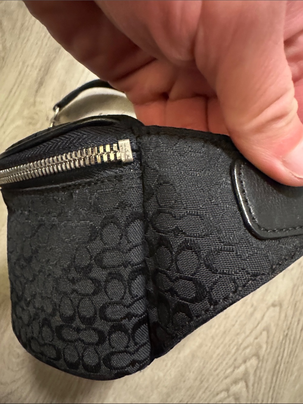 Coach Mini Signature Waist Pack/Belt Bag Black - Picture 7 of 11